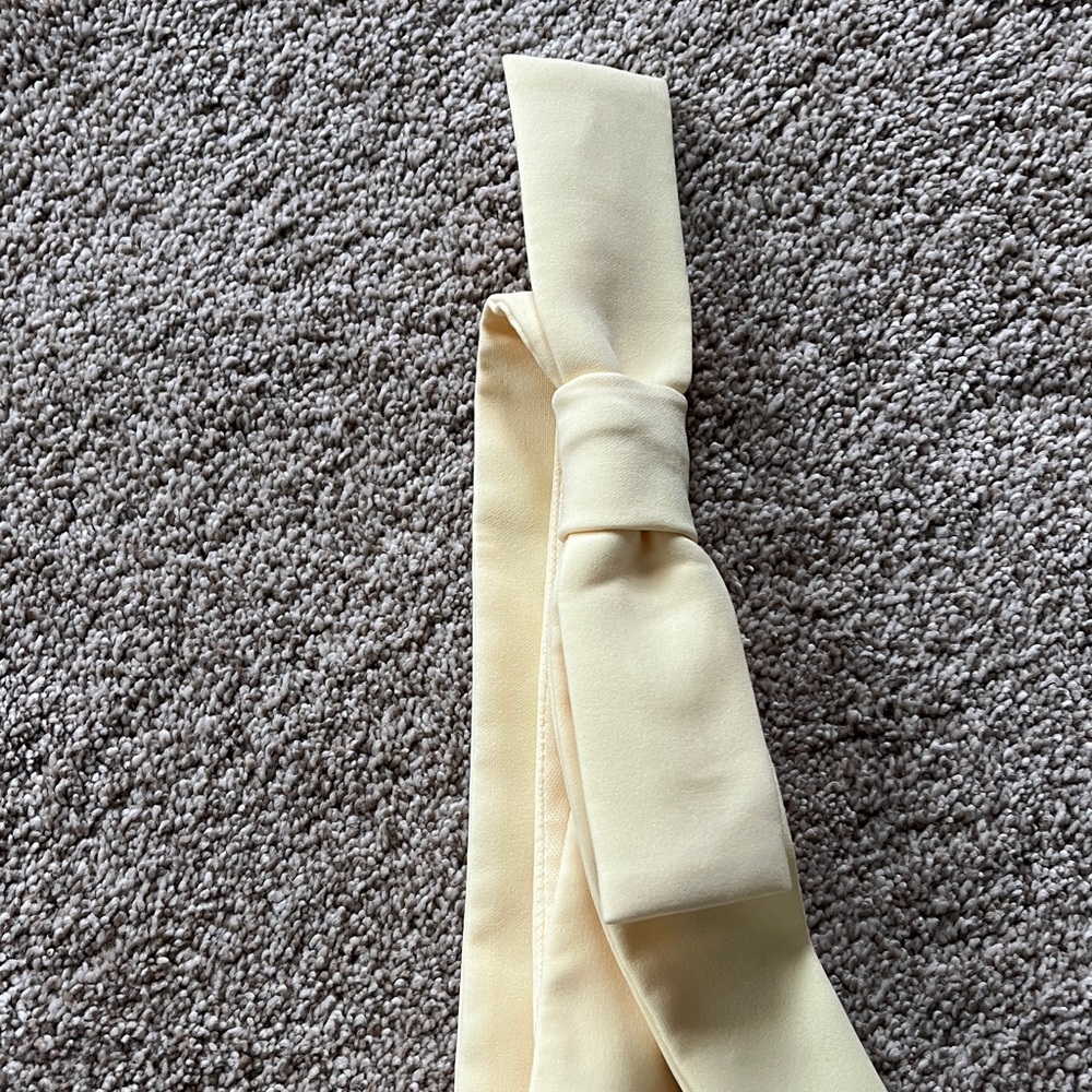 Zara Elegant Pale Yellow sleeveless top - Picture 4 of 6